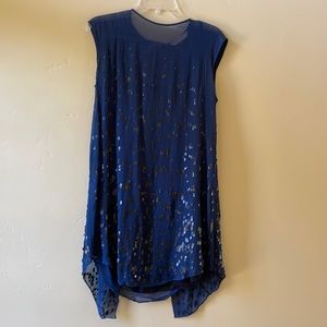 REBECCA TAYLOR Navy Black Sequin Sheath Dress, size 0